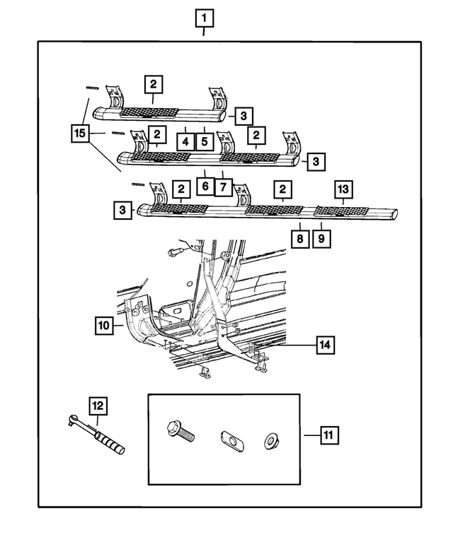 68044487AA - Mopar Accessories - Component Parts: Bracket Support for Mopar Image