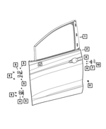 6511894AA - Doors, Door Mirrors and Related Parts: Hex Flange Head Screw, Right for Mopar Image