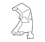 51647203827 - Body: Bumper Cover Support Rail Spacer for BMW Image
