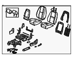 20971156 - Body: Seat Assembly for Chevrolet: Silverado 1500, Silverado 2500 HD, Silverado 3500 HD | GMC: Sierra 1500, Sierra 2500 HD, Sierra 3500 HD Image