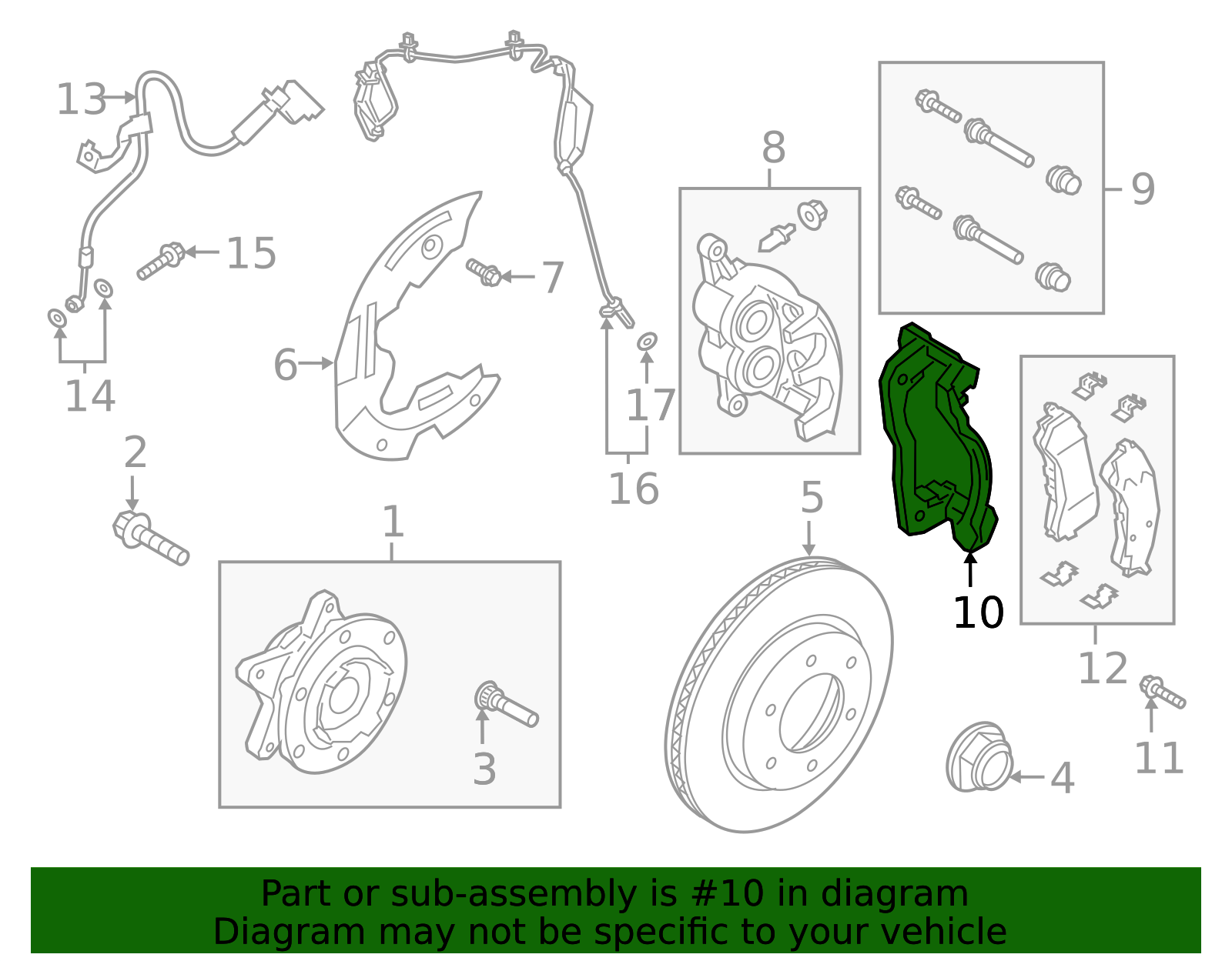 2019-2026 Ford Motorcraft Disc Brake Caliper Bracket BRBCF-57 | OEM ...