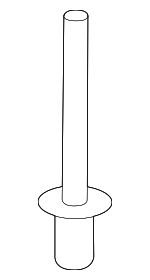 1416403133 - Body: Bumper Cover Rivet for Genesis: G80, G90 | Hyundai: Genesis Image