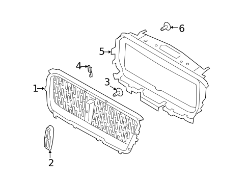 Grille & Components for 2020 Lincoln Corsair #0