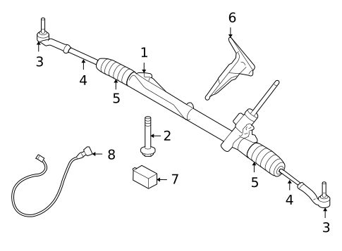 Steering Gear & Linkage for 2008 Volvo XC70 #0