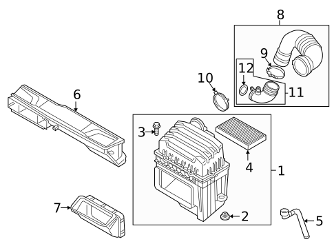 Air Intake for 2020 Volkswagen Atlas Cross Sport #0