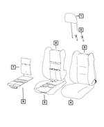 5PR32DX9AA - Interior Trim: Active Head Restraints Headrest for Mopar Image