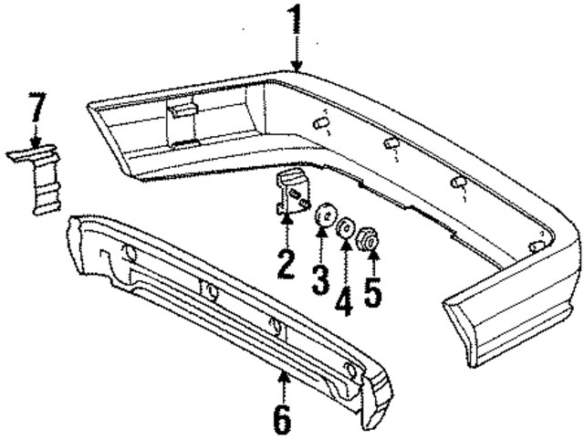 1298800071 - Body: Bumper Assembly for Mercedes-Benz Image