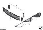 51118070322 - : Duct, Engine Oil Cooler, Enclosed, Right for BMW Image