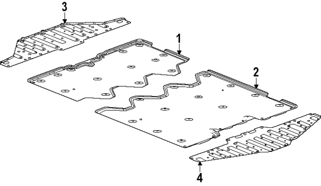 84882525 - : Floor Pan Splash Shield for GMC: Hummer EV SUV Image