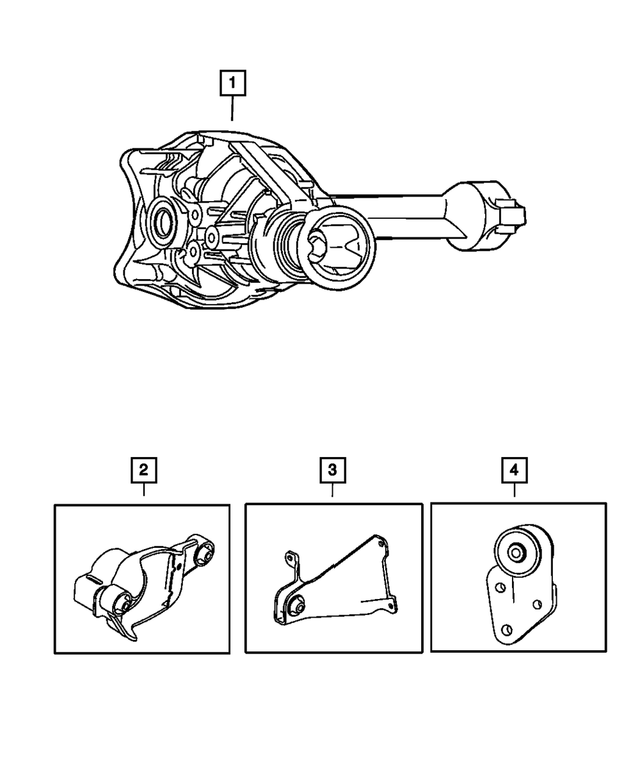 5066084AC - Front Suspension &amp; Drive: Service Front Axle for Mopar Image