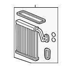 80211TBAA12 - HVAC: Evaporator Core for Honda: Accord, Civic, Clarity, Insight Image