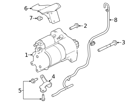 Starter for 2021 Land Rover Range Rover Sport #0
