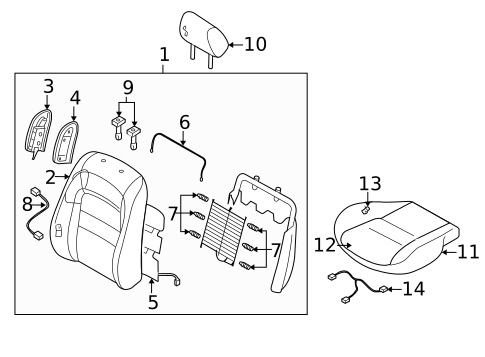 Front Seat Components for 2005 Mazda 6 #0