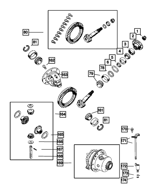 52111230AA - : Differential Bearing Retaining Ring/Shim for Mopar Image
