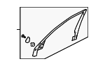 72482TYAA01 - : Window Trim for Acura Image