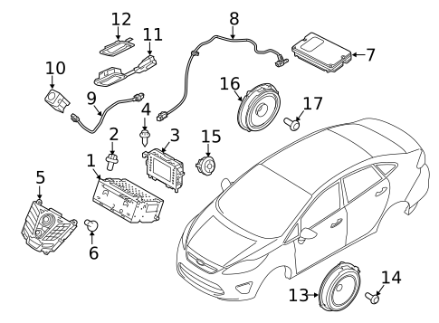 Driver Information Center for 2012 Ford Fiesta #0
