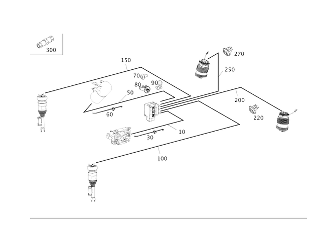 5997629064 - Springs, Suspension and Hydraulic Components: Cable Strap for Mercedes-Benz: CLK430, E430 Image image
