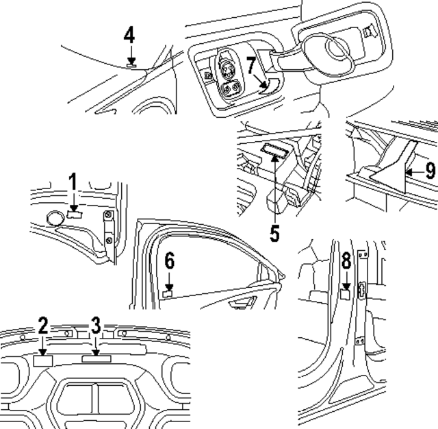 1EA010008B - Body: AC Label for Audi Image