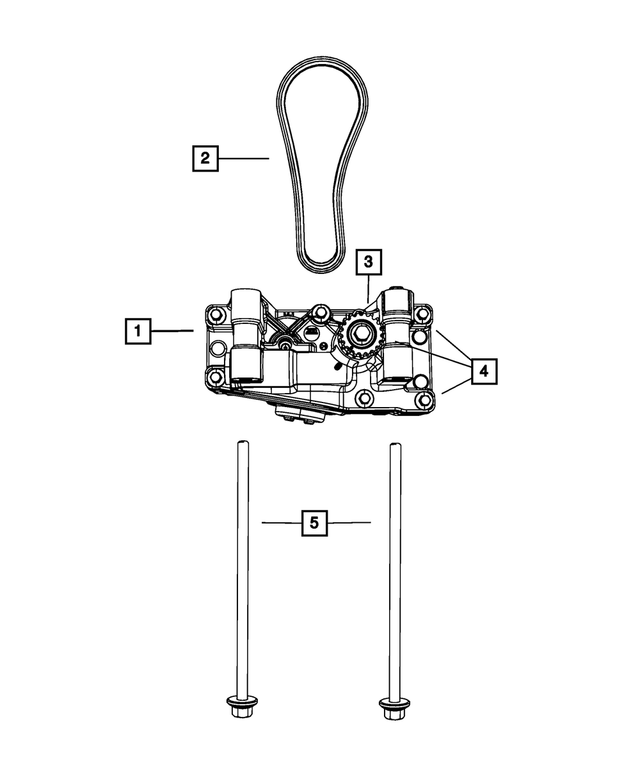 68745338AA - 2.4L Gas; Engine: Balance With Oil Pump Shaft Package for Mopar Image