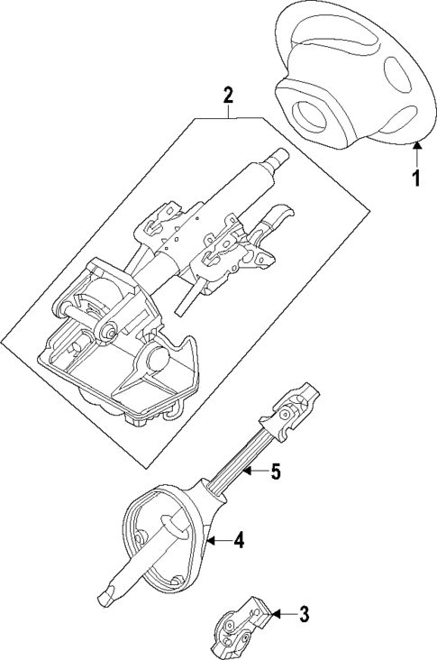 Steering Wheel for 2010 Mercury Mariner #0