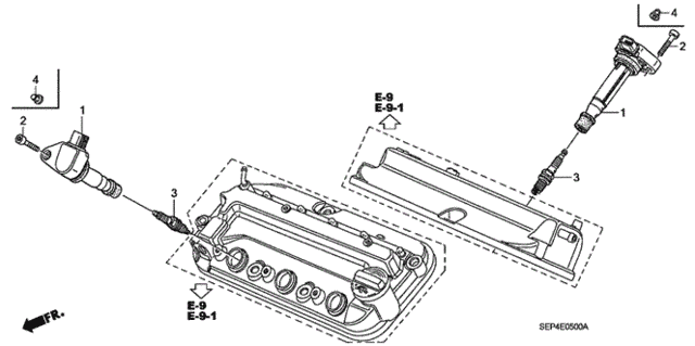 Ignition Coil - Spark Plug for 2004 Acura TL #0