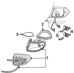 F6DZ13404C - Electrical: Tail Lamp Assembly for Ford: Taurus | Mercury: Sable Image