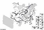 17128616548 - Radiator: Hose From Engine to Radiator, Top for BMW Image