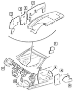 5101271AA - Interior Trim: Dash Panel Silencer for Mopar Image