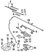 22155309 - Body: Wiper Arm for GM Image