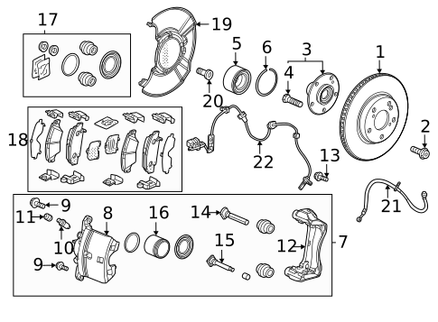 Wheel Bearings, Seals, & Related Components for 2025 Honda Civic #0