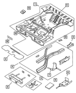 5066462AB - Body Sheet Metal Except Doors: Floor Pan, Rear for Dodge: Neon Image