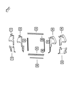 68184538AA - Cooling: Radiator Side Air Seal for Mopar Image image