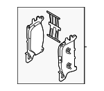 58101JIA00 - Brakes: Brake Pads for Hyundai Image
