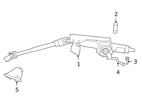 Steering Column Assembly for 2018 Dodge Journey #0