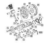 5086003AA - : Connecting Rod Bearing Package for Mopar Image