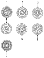 E25Y1007A - Suspension: Wheel, Alloy for Lincoln: Continental, Mark VII Image