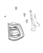68073626AA - Electrical: Tail Lamp Pad for Mopar Image