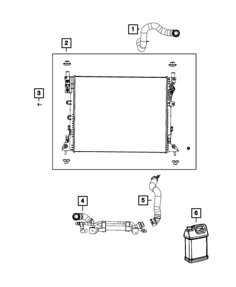 Radiator and Related Parts; Charge Air Cooler for 2025 Jeep Wagoneer S #1
