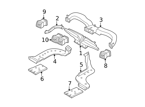 Ducts for 2007 Hyundai Tucson #0