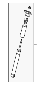 97033306110 - Suspension: Shock Absorber for Porsche: Panamera Image