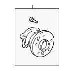 424100E050 - Suspension: Hub &amp; Bearing for Lexus: RX330, RX350, RX400h Image
