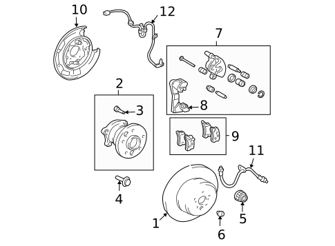 Brake Components for 2007 Lexus RX350 #0