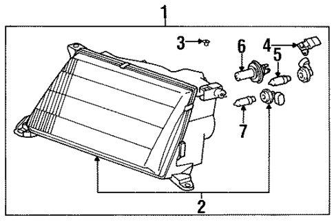 Bulbs - Chassis for 1995 Lexus LS400 #0