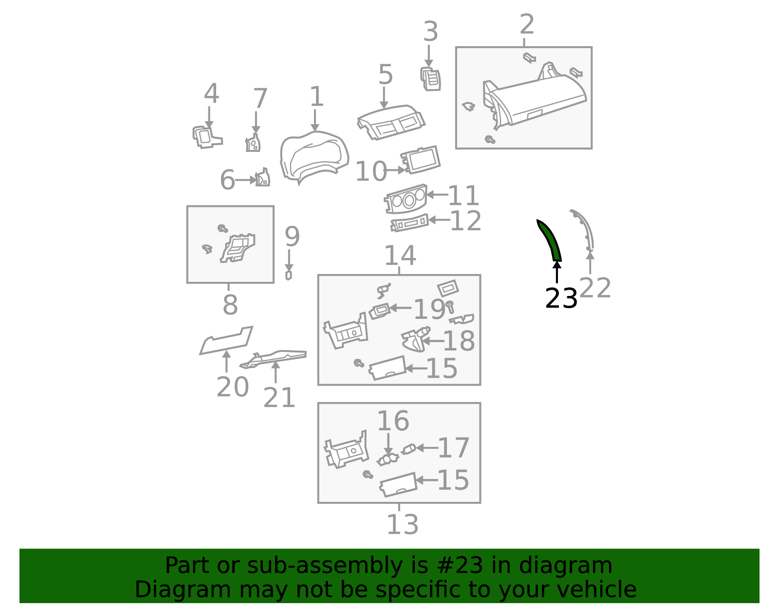 55436-02180 - Instrument Panel Cover (Left) 2009-2013 Toyota