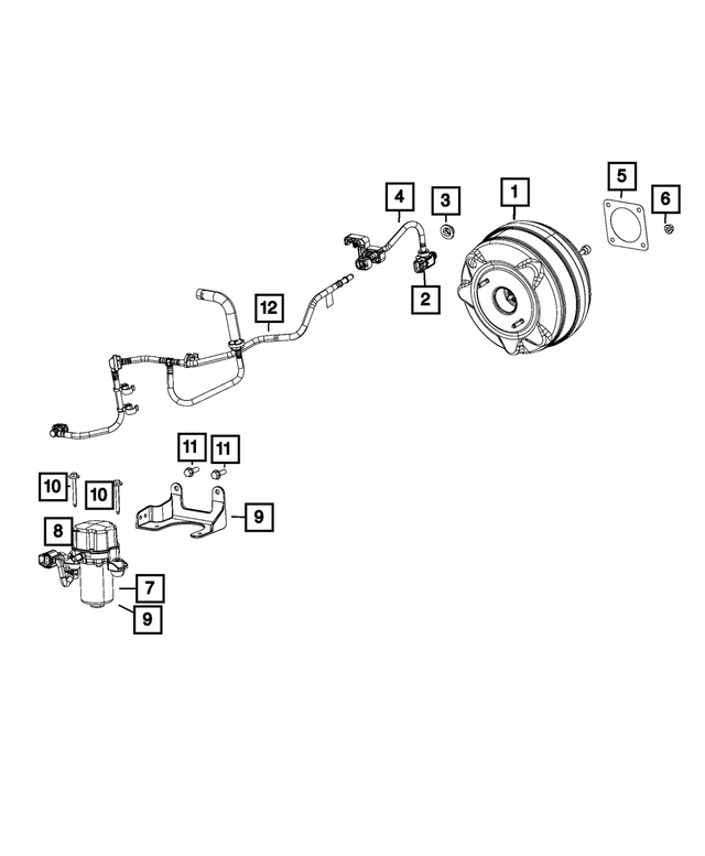 68490189AA - Brakes: Vacuum Pump for Mopar Image