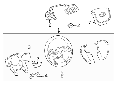 Steering Wheel for 2024 Toyota Tundra #0