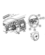 1AG511J8AB - Steering: Steering Wheel for Mopar Image