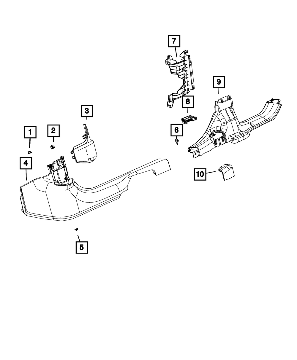 6RU63TX7AE - B Pillar Lower Trim Panel, Left 2021-2026 Jeep
