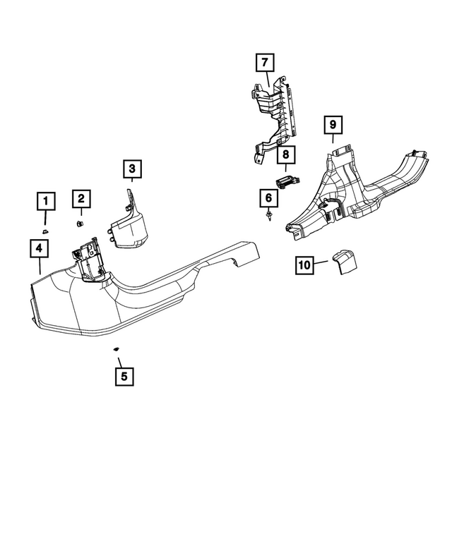6DW18TX7AC - Interior Trim: Latch Access Cover, Right for Mopar Image