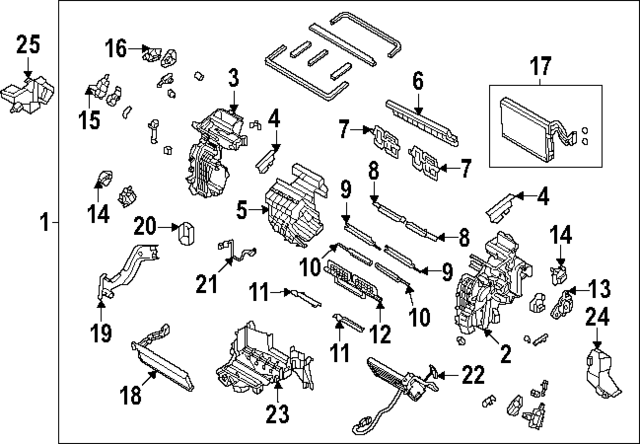 97139PI000 - : Evaporator Core for Hyundai Image